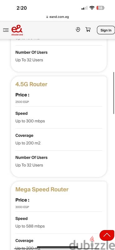 Etisalat 4.5g wireless router 1