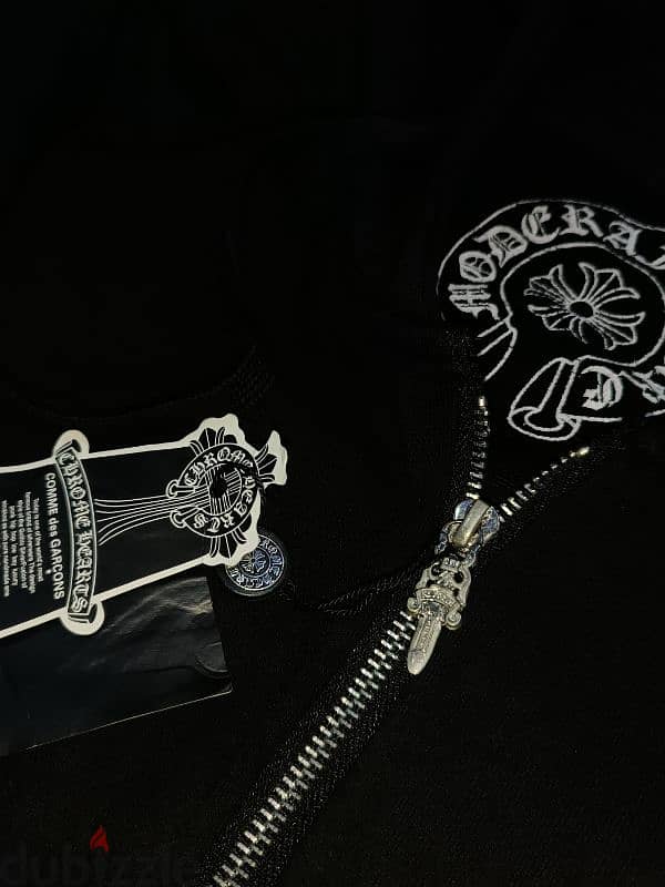 CHROME HEARTS X ROLLING STONES ZIP UP HOODIE 2