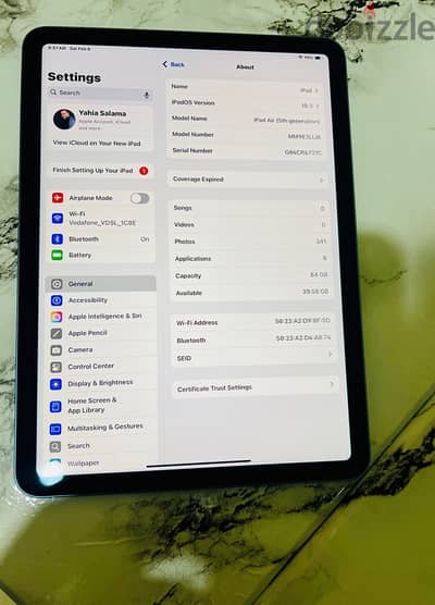 iPad Air 5 ( M1 ) 2023