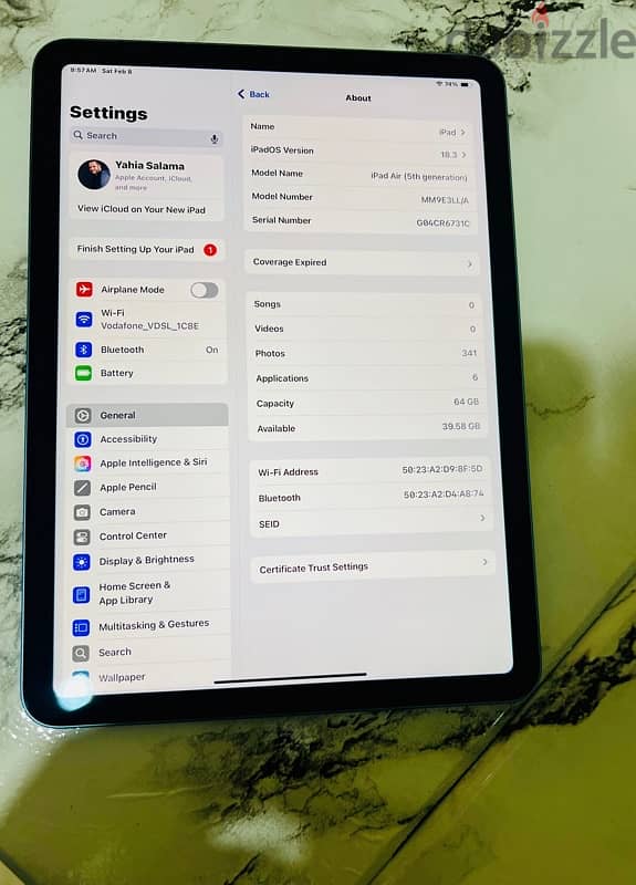 iPad Air 5 ( M1 ) 2023 0