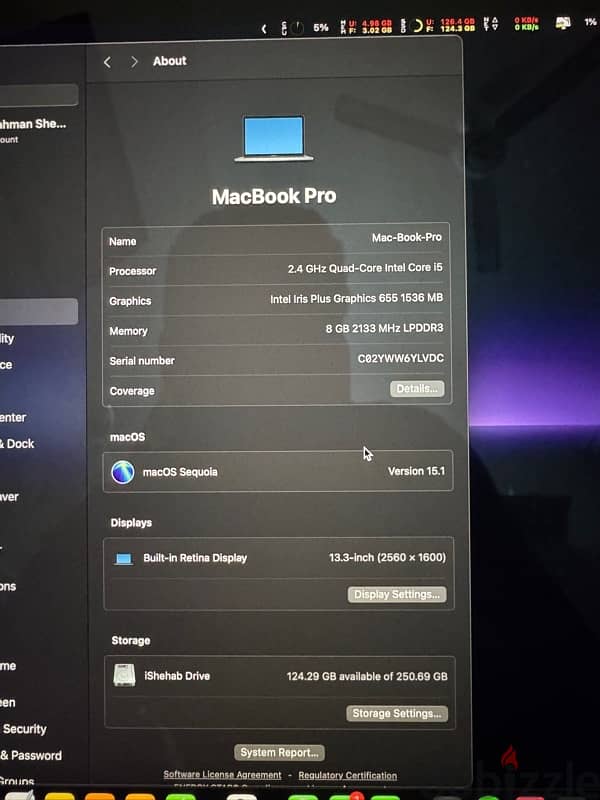 MacBook Pro 13.2 Inch with Touch Bar (Model 2019) 10