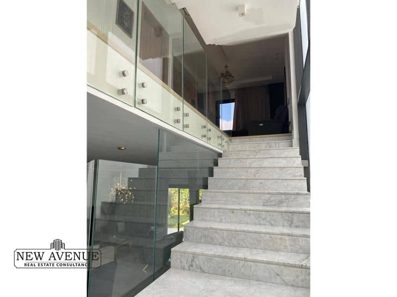 Standalone villa fully finished and furnished very prime location over the lakes in al burouj phase villa park in al shorok city 0