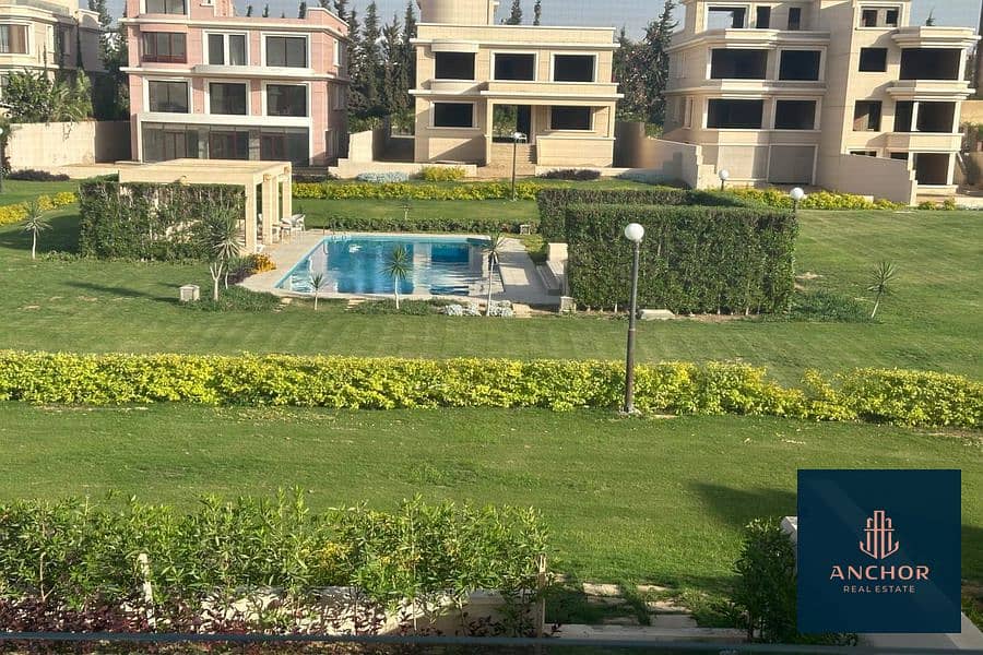 First use Fully Furnished Twin Villa for Rent with Landscape & Pool view Near to AUC 0