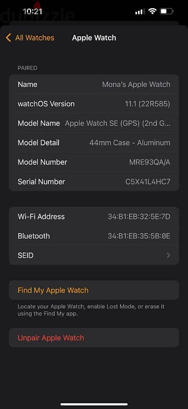 Apple watch Gen 2 3