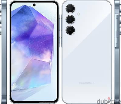 للبيع Samsung Galaxy A55 8 128 اللون Iceblue كسر زيرو بفاتوره ضريبيه