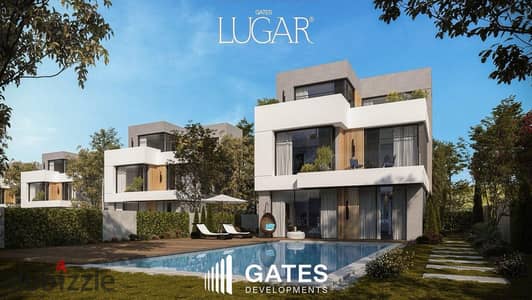 فيلا منفصلة في lugar من gates بدون مقدم علي 10سنوات