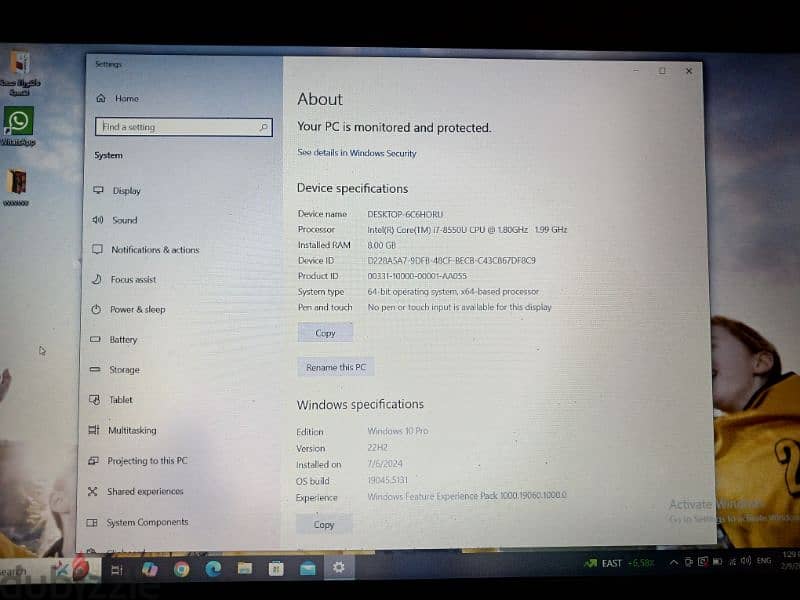 للبيع لاب توبLenovo corei7 3