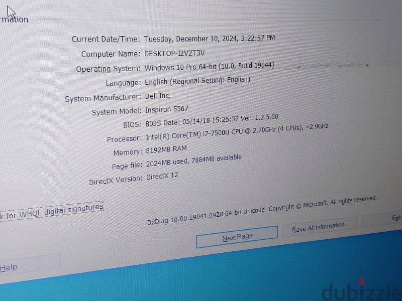 dell core i7 7th generation with amd 4gb 6