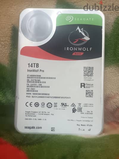 14TB Seagate Iron Wolf