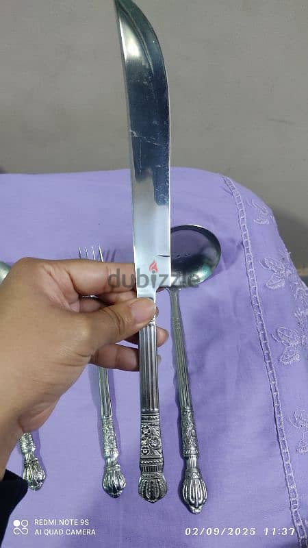 stainless steel knives, spoons, forks set 1