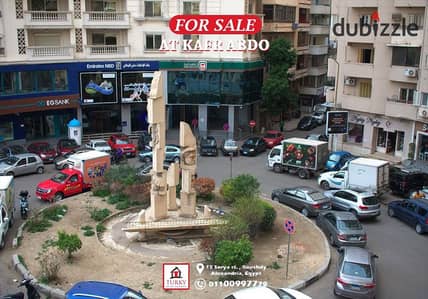 للبيع بكفر عبده شقه 311 م مطلات ميدان سانت جيني