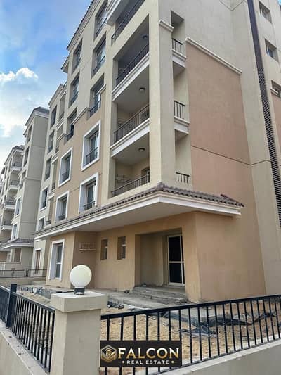 Apartment for sale ground floor with a garden corner at a bargain price with 42% discount in the best location in Sarai Compound New Cairo