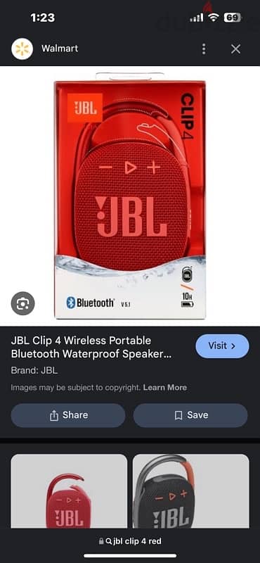 JBL clip 4 speaker new with box 1