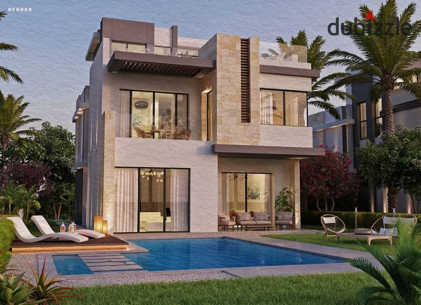 Independent villa with installments, in an excellent location, next to Palm Hills, in the eastern expansions 0