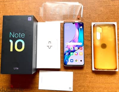 بيع Xiaomi Mi Note 10 lite  كسر زيرو بالعلبة والجراب مفيهوش  خدوش زيرو