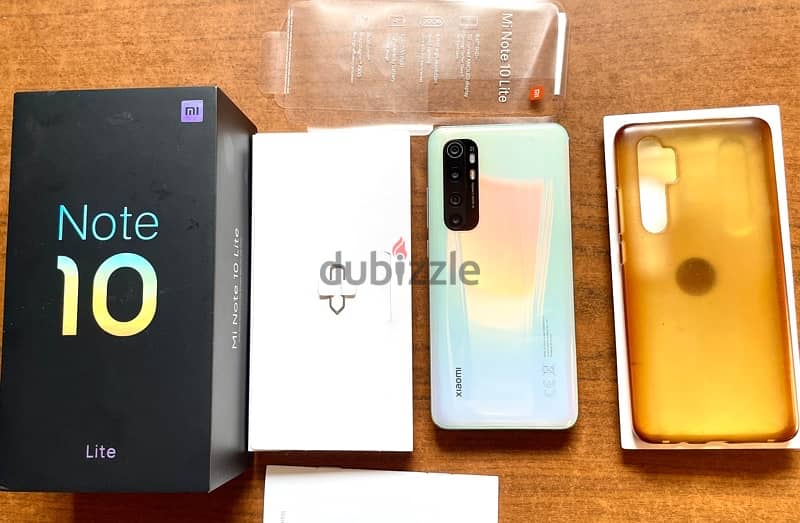 بيع Xiaomi Mi Note 10 lite  كسر زيرو بالعلبة والجراب مفيهوش  خدوش زيرو 1