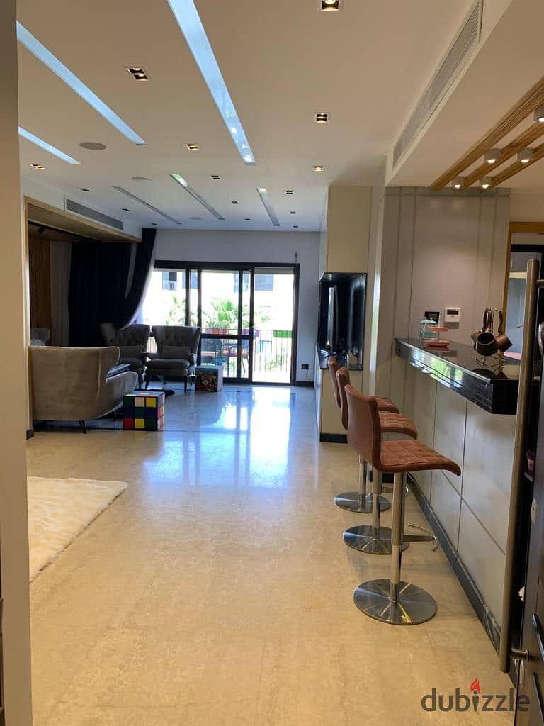 For rent, a fully furnished apartment with a distinctive view, Courtyard Beverly Hills Compound, Sheikh Zayed 0