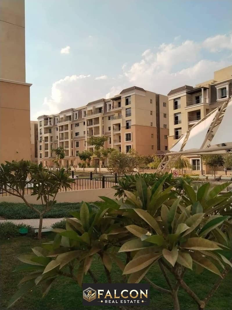 Apartment for sale without down payment Or at a 42% discount for cash in Sarai Compound, next to Madinaty, in installments over 12 years, 0