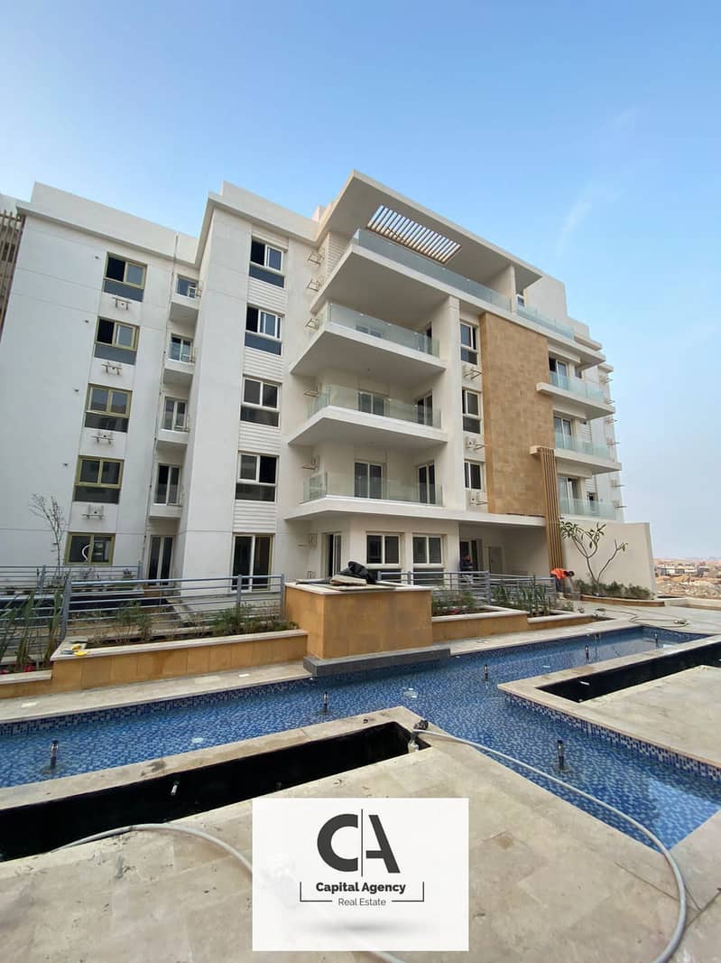 For the first time, with a 3.5% down payment, own a 3-bedroom apartment with a 20% discount on cash in the heart of 6th of October in I City Mountain 0