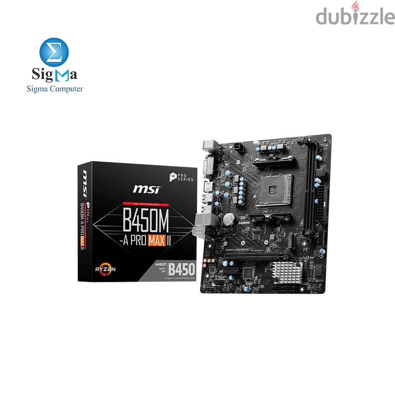 MSI-AMD Motherboard B450M-A PRO-MAX II 0