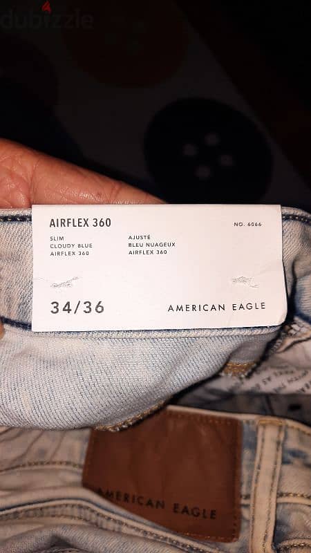 جينز أورجينال American eagle وعليه هودي هدية 4