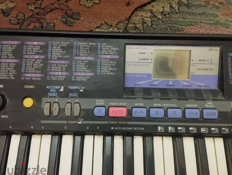 Yamaha PSR-78 Portatone 49 Keys Electronic اورج 3