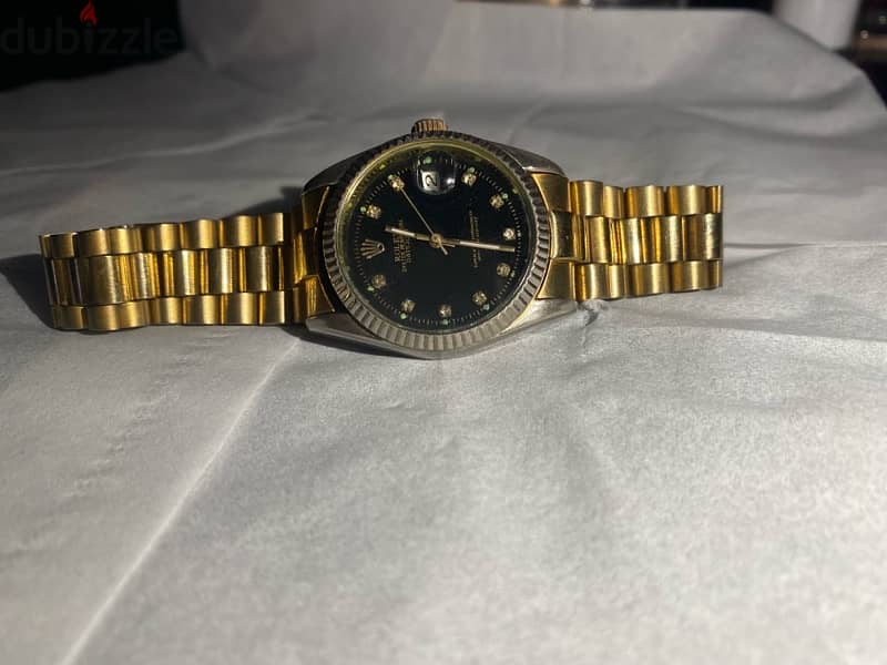 ساعة رولكس اصليه دهب  gold 18k rolex oyster perpetual datejust 0