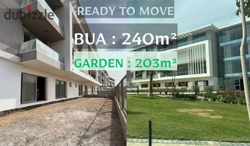 One of the most unique apartments at Joulz , 240m² + 203m² Garden front and Back , Ready to Move with the lowest price