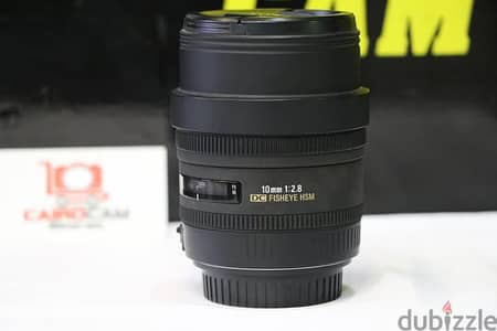 Sigma 10mm f/2.8 EX DC HSM Fisheye Lens  for Canon Digital SLR Camera