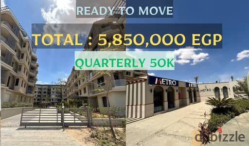 3-Bedroom Apartment, 177 m²   Immediate Delivery – Prime Location – Double View   In Palm Hills Badya at the Lowest Price Quarterly 50k,