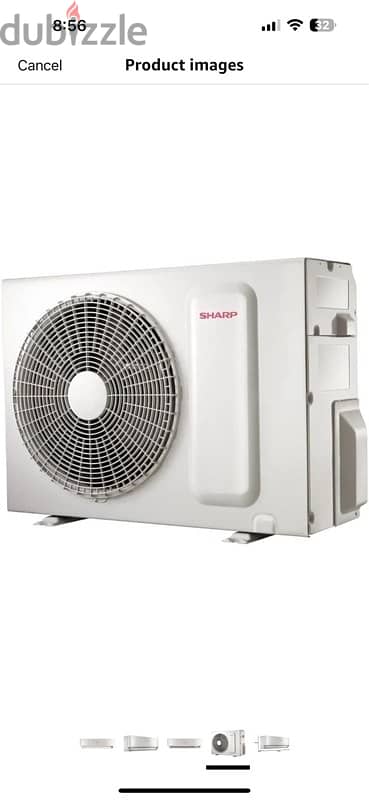 SHARP Split Air Conditioner 3 HP Cool Only, Turbo, White AH-A24YSE 2