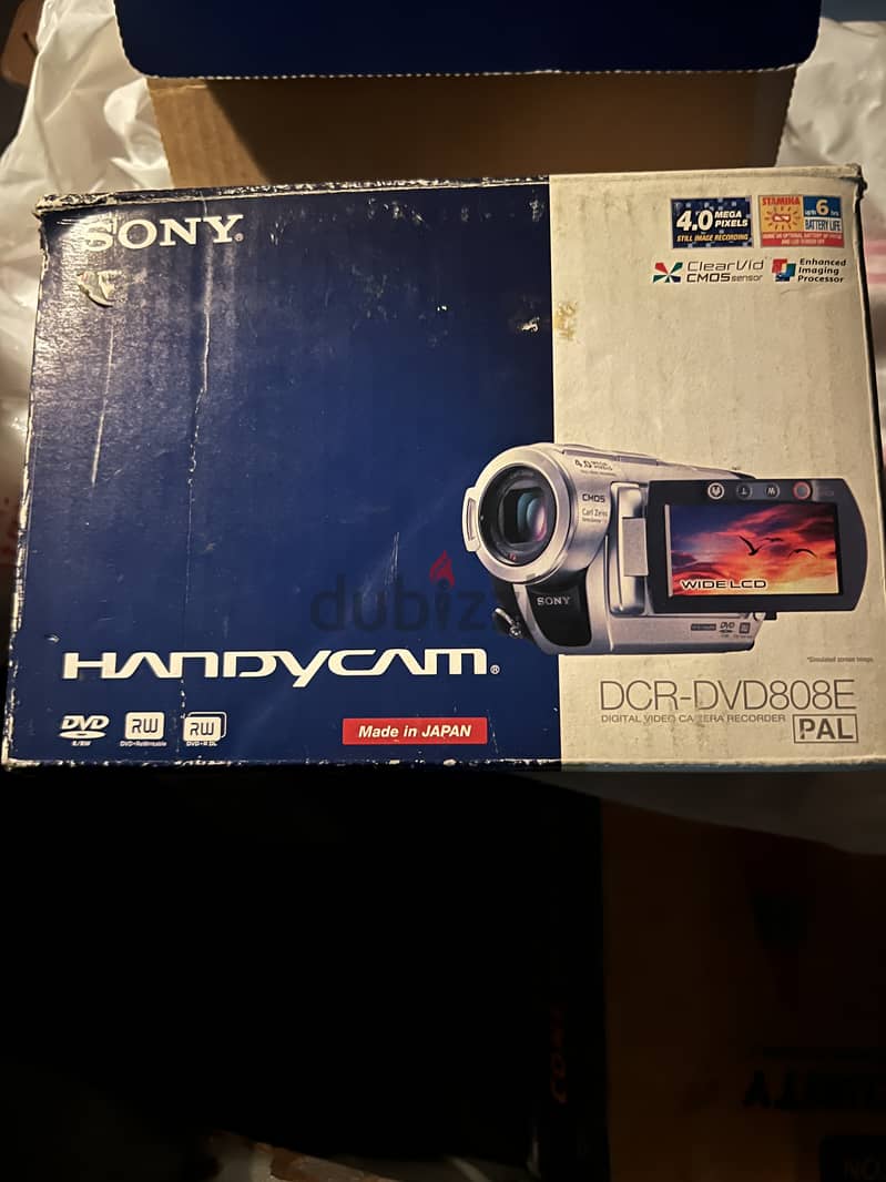 SONY Dvd Handycam Camcorder, 4Mb, Silver - DCR-DVD808E 1