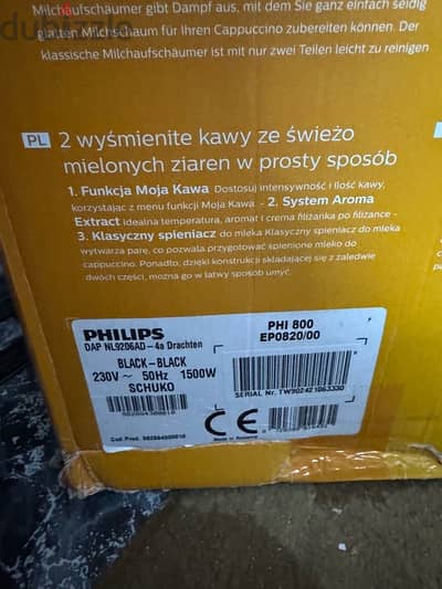 philips 2200/800 espresso machine new