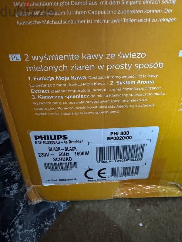 philips 2200/800 espresso machine new 0