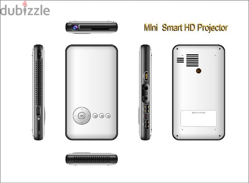 بروجيكتور Mini Mobile Smart Android Projector 1080P Ultra HD Portable 0