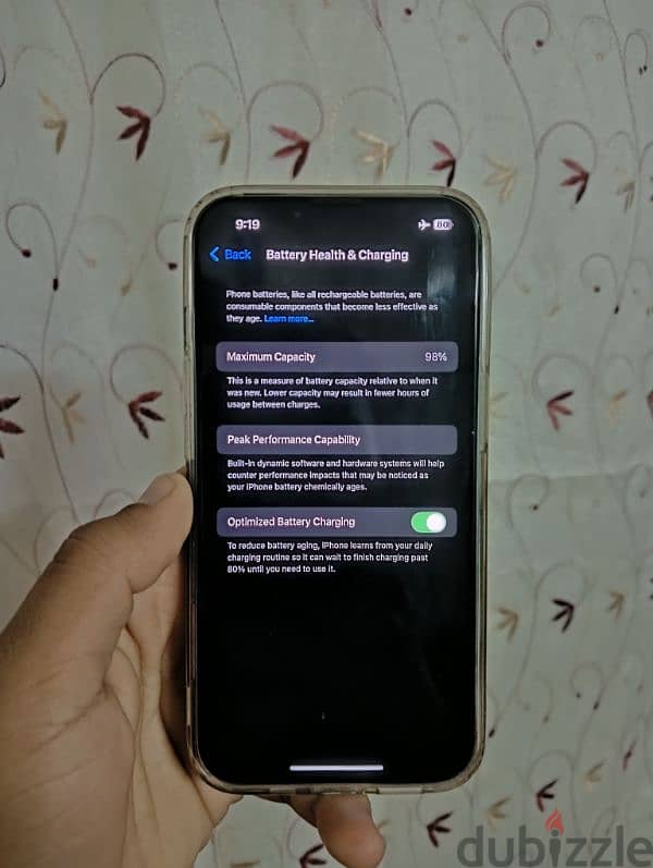 ايفون 13 بطارية 98% شرعي ولسه ف الضمان 5