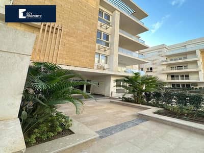 Lowest price for 3-bedroom garden apartment for sale in Mountain View iCity, New Cairo, installments over 8 years