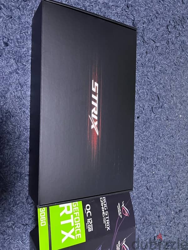 RTX 3060 12gb rog strix like new 3