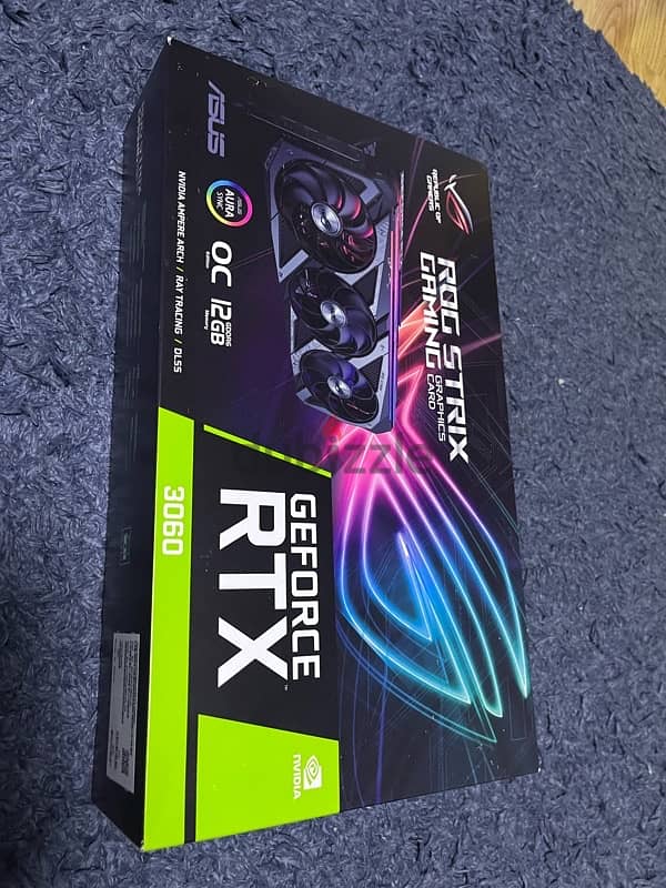 RTX 3060 12gb rog strix like new 4