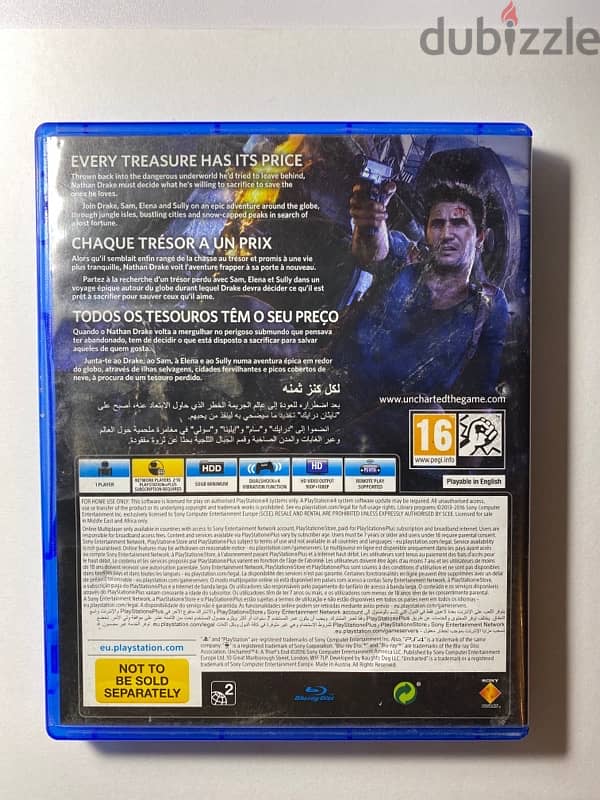 Uncharted 4 Playsation CD 3