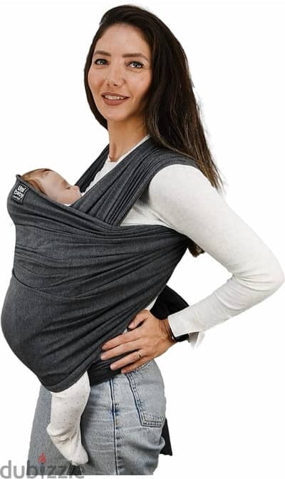 baby wrap carrier grey