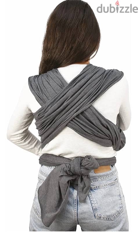 baby wrap carrier grey 1