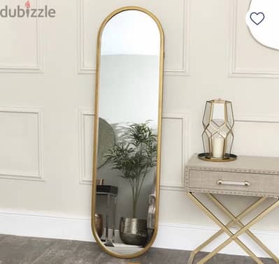 Glass and Mdf Mirror Gold