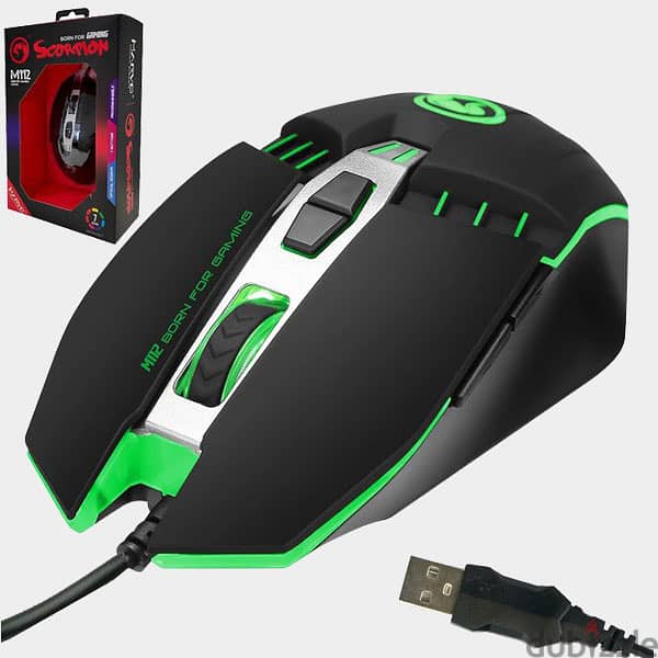 Mouse Gaming ، أراجة ، mini hub ، محول VGA2AV وكابل VGA ، كادي هارد 2