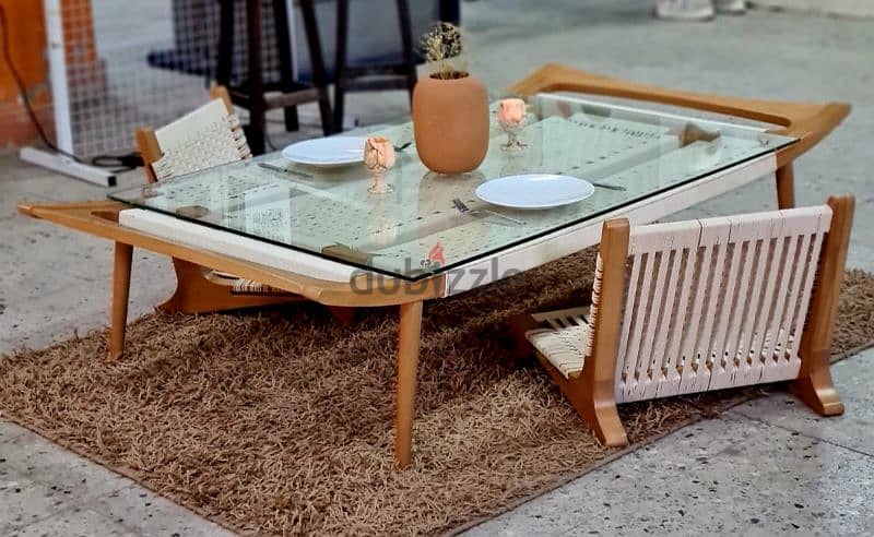 تباع منفصلة طاولة وسط أو طبلية بكراسي (Coffee table) 1