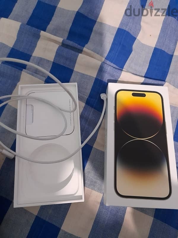 iPhone 14 Pro 256  بطاريه 86 نسخه ZA خطين فعلين بالبوكس والوصله 2