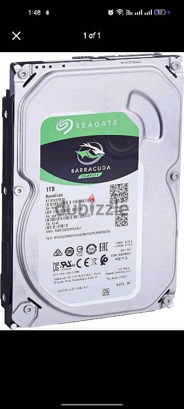 Seagate Barracuda 1TB Hdd هارد 1