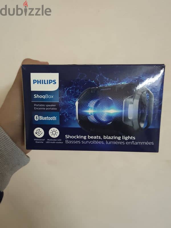 سبيكر فيلبس بلوتوث - Philips ShoqBox SB300 Wireless Portable Speaker 0