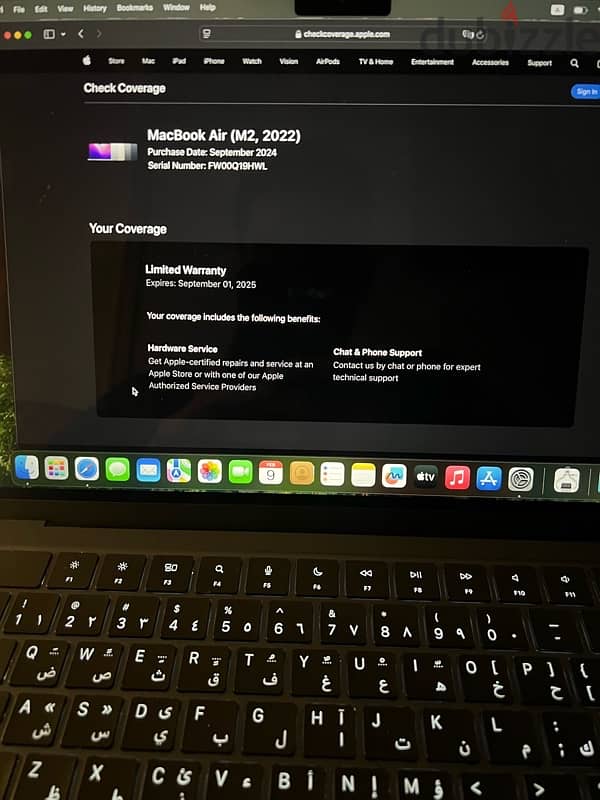 macbook air m2 2022 like new 2