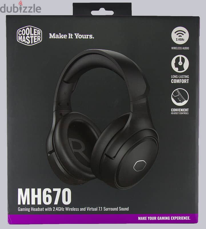 Cooler master MH 670 Wireless headphone سماعة جيمينج واير ليس 0